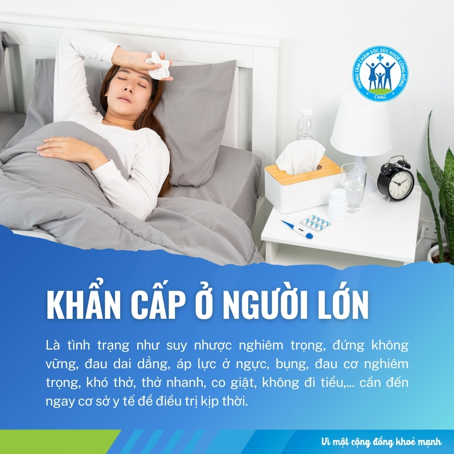 Tình trạng khẩn cấp ở người lớn khi mắc cúm